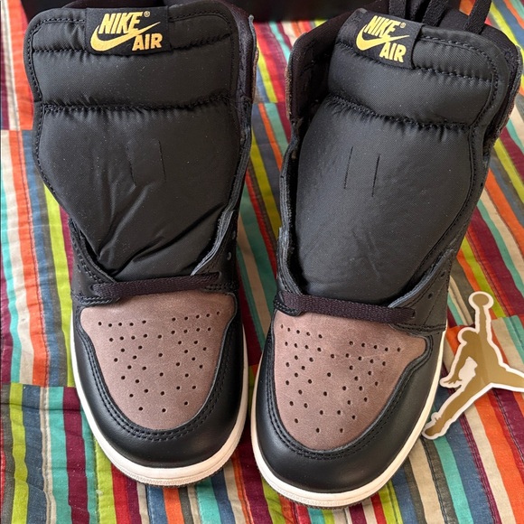 Nike Men's Black and Brown Nike Air High Palomino Mocha Brown Size 6Y New - Picture 5 of 14